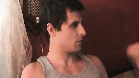 FuckingStraightBoys.com - Straight dude enjoys pegging in mmf group sex