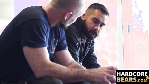 HardcoreBears.com - Kinky bear has a steamy fuck session with bearded young cub inten