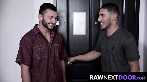 RawNextDoor.com - Aden Davinci rides Johnny Riley's hung top cock with wild abandon