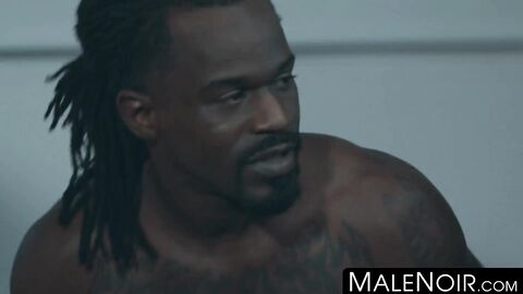 MaleNoir.com - Business deal ends with intense threesome anal fucking and rough sex