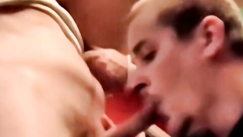 Amateur homosexual deviants have a dick sucking party