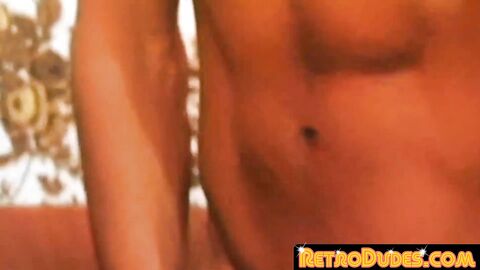 RetroDudes.com - Handsome dude double teamed by vintage backdoor bandits