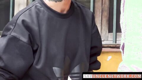 SayUncleNetwork.com - Straight Latino's raw anal ride on a cock for the first time
