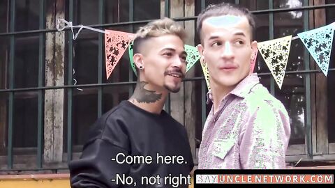 SayUncleNetwork.com - Straight Latino's raw anal ride on a cock for the first time