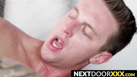 NextDoorXXX.com - Deviant hunk Markie More licks nipples before delivering a raw poun