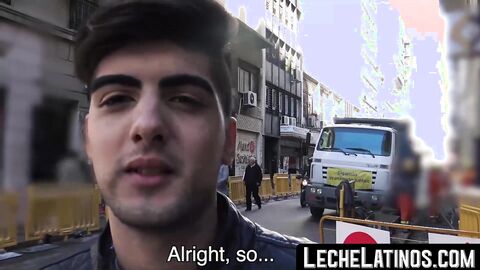 LecheLatinos.com - Handsome Latino takes a raw cock in his ass before getting paid