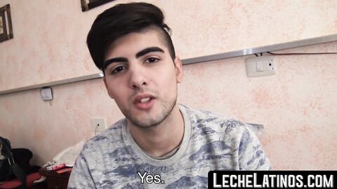 LecheLatinos.com - Handsome Latino takes a raw cock in his ass before getting paid
