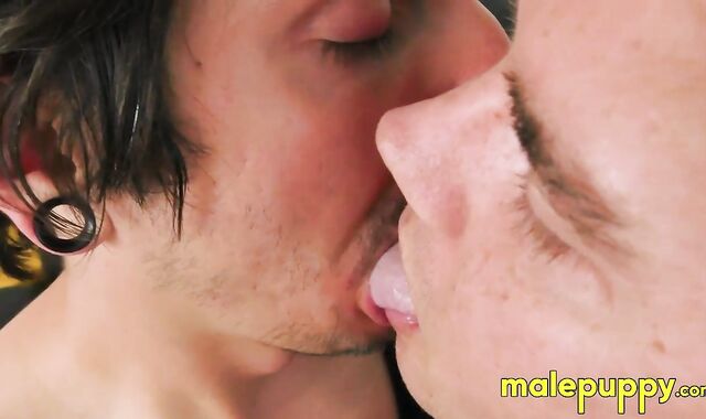 Johnny Mercy and Leo Blue are back together for an epic and hot gay kissing