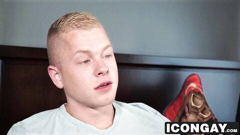 Sexy college graduate pounding his room mates tight ass