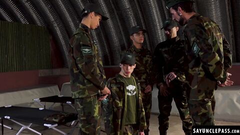 Sergeant Joris Leonard hates late and gives strict naughty discipline