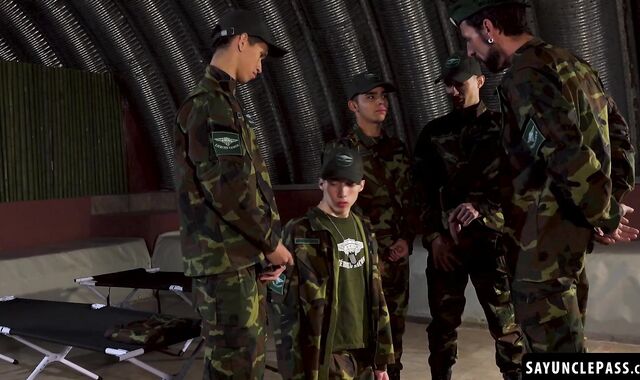 Sergeant Joris Leonard hates late and gives strict naughty discipline