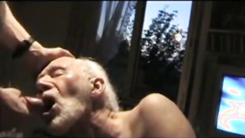 Grandpa Sucking Off a Hunk