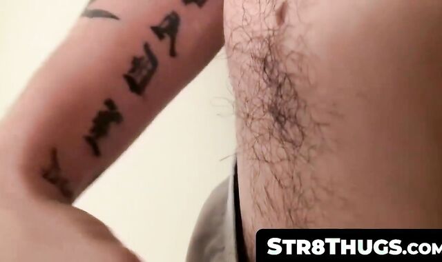 Str8Thugs.com - Straight guy's exhibition of his gorgeous cock and explosive cum load