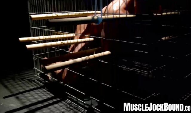 MuscleJockBound.com - Stunning blindfolded slave caught and dominated with ropes and