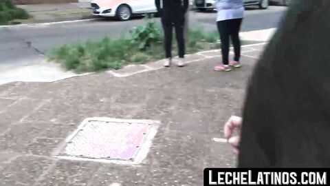 LecheLatinos.com - Pierced Latino sucks dick POV before an outdoor raw fuck