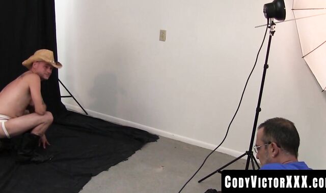 CodyVictorXXX.com - Gay stud shows his stuff before being dicked and cum sprayed roug