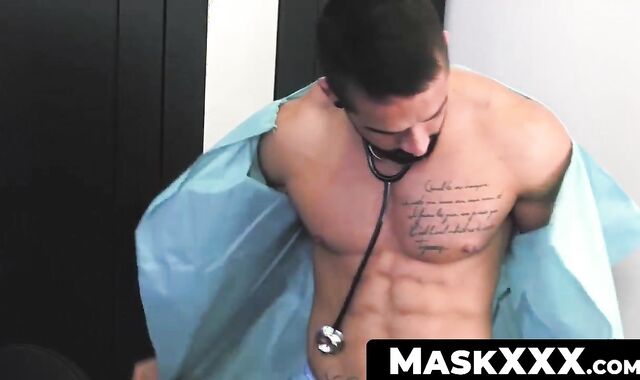 MaskXXX.com - Well-built guy's fleshlights testing and wanking delight
