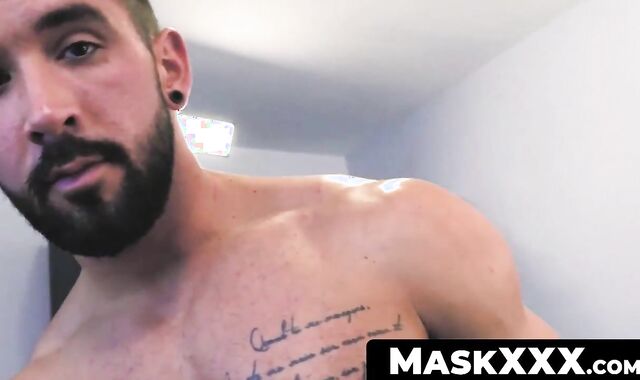 MaskXXX.com - Well-built guy's fleshlights testing and wanking delight