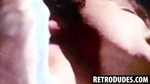 RetroDudes.com - Bearded vintage stud strokes his dick and swallows a thick cock