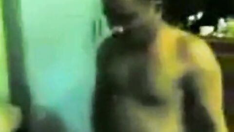 Indonesian Bareback: Smoking Top Fucks Younger Bottom