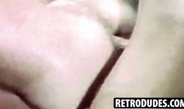 RetroDudes.com - Sculpted blonde Joe Dietrich shows off his body and jerks in front o