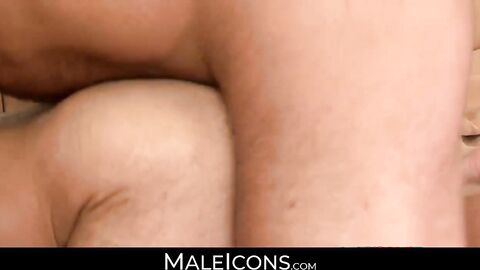 MaleIcons.com - Nick teasing Adams's hole, preparing it for a thick cock invasion