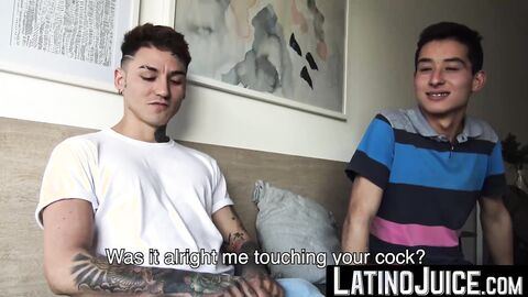 Nasty dudes Axel and Rodrigo strip their clothes to fuck each other for cash