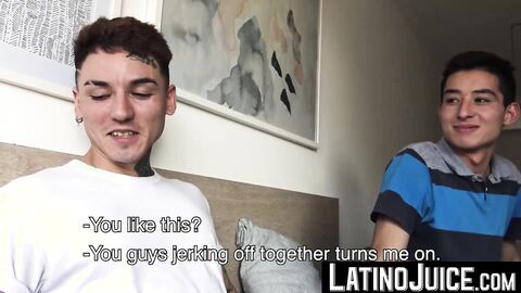 Nasty dudes Axel and Rodrigo strip their clothes to fuck each other for cash