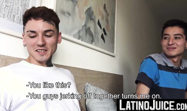 Nasty dudes Axel and Rodrigo strip their clothes to fuck each other for cash