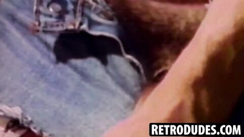 RetroDudes.com - Lean mustached Anthony Lee takes a hard oral and anal hammering