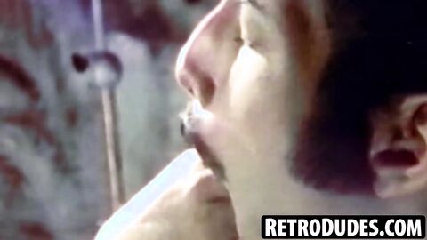 RetroDudes.com - Lean mustached Anthony Lee takes a hard oral and anal hammering