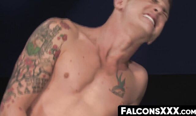 FalconsXXX.com - Two gays in a wild, bareback fucking session with intense anal actio