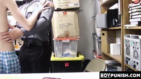 BoyPunish.com - Thieving twink's raw, intense facial cumshot after a disciplinary bar