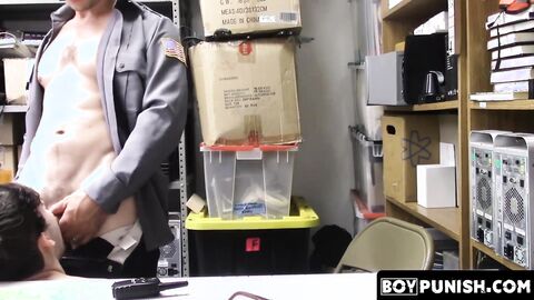 BoyPunish.com - Thieving twink's raw, intense facial cumshot after a disciplinary bar
