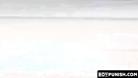 BoyPunish.com - Thieving twink's raw, intense facial cumshot after a disciplinary bar