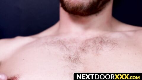 NextDoorXXX.com - Inked handsome Carter Woods masturbates in an intimate interview