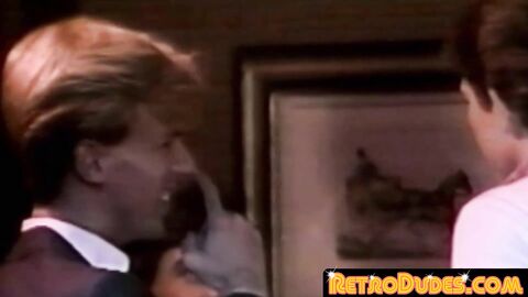RetroDudes.com - Hung butt buddy touches himself before bare fucking cute guy