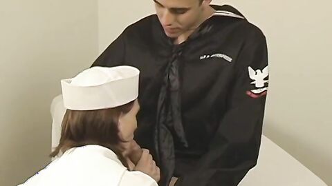 Sailor Tristan Spears blows dick before doggystyle fucking
