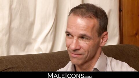 MaleIcons.com - Mature muscle Rodney Steele's hardcore anal fucking of twink Kory Hou