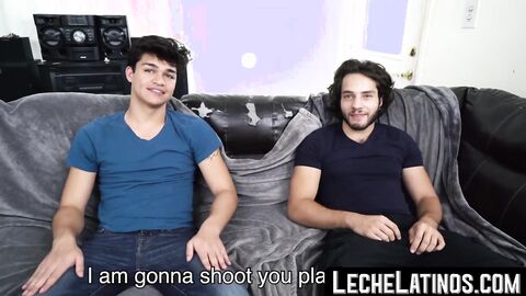 LecheLatinos.com - Jock sucks off a hung top before a straight bareback fuck and faci