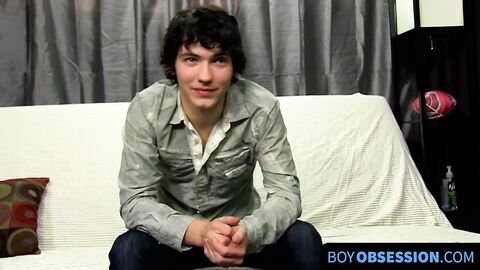 BoyObsession.com - Josh Bensan's twink interview and dick wanking session