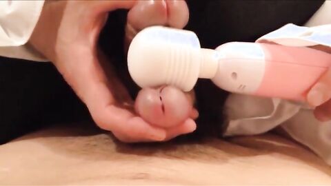 2 Asian Crossdressers Play with Sex Toys and Cum Hard