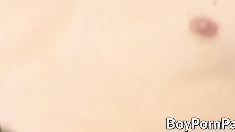 Twink Justin Boyle pounded hard bareback after ass rimming
