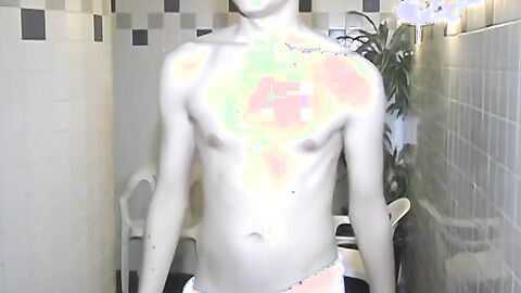 Gorgeous twink Tyler Berke dick sucked before voyeur fucking