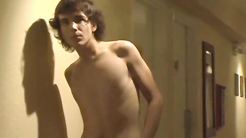 Gorgeous twink Tyler Berke dick sucked before voyeur fucking