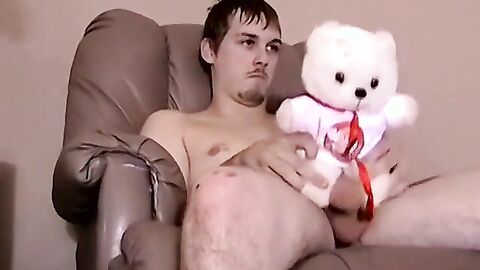 JoeSchmoeXXX.com - Super hot amateur Blaze wanks his hard cock while smoking