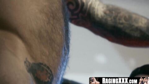 RagingXXX.com - Celebratory anal plowing with hot jocks Markus Kage and Beau Butler