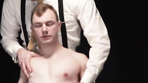 Legrand Wolf's dildo fucking of jock Blake Ellis's tight ass