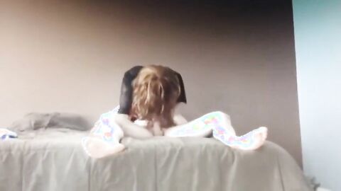 Bareback Amateur Crossdresser Takes Big Cock Anally