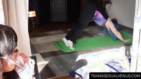 TranssexualVenus.com - Outstanding Asian tranny destroys her roomie's ass